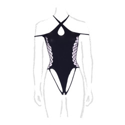 Shade by Le Désir Body String Ouvert Grande Taille Leda Noir